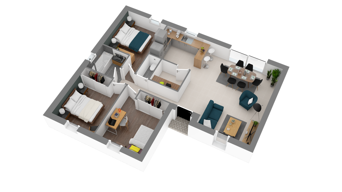 Programme terrain + maison à Saint-Gonnery en Morbihan (56) de 670 m² à vendre au prix de 147361€ - 3