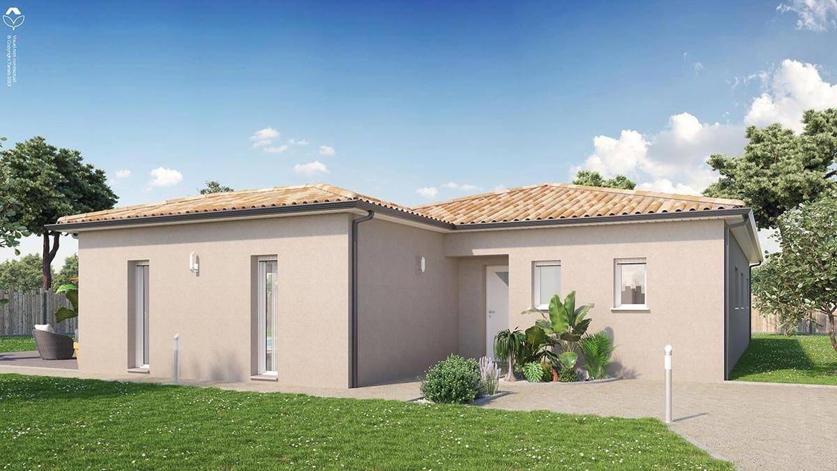 Programme terrain + maison à Cabanac-et-Villagrains en Gironde (33) de 625 m² à vendre au prix de 340738€ - 2