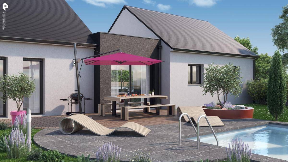 Programme terrain + maison à Neuville-sur-Brenne en Indre-et-Loire (37) de 872 m² à vendre au prix de 227546€ - 4