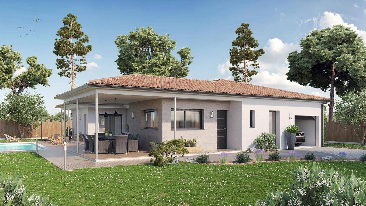 Programme terrain + maison à Saint-Seurin-de-Cursac en Gironde (33) de 425 m² à vendre au prix de 370105€ - 2