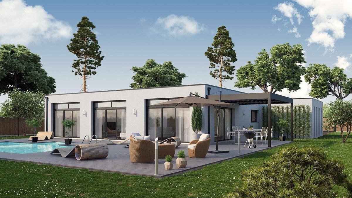 Programme terrain + maison à Martignas-sur-Jalle en Gironde (33) de 385 m² à vendre au prix de 559149€ - 1