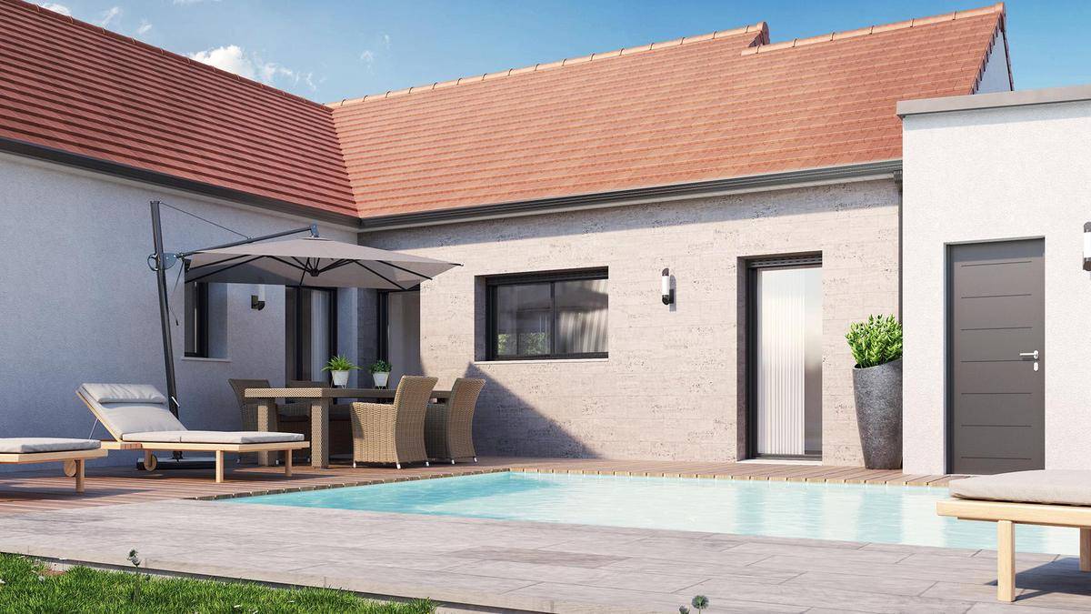 Programme terrain + maison à Guilly en Loiret (45) de 1200 m² à vendre au prix de 322302€ - 4