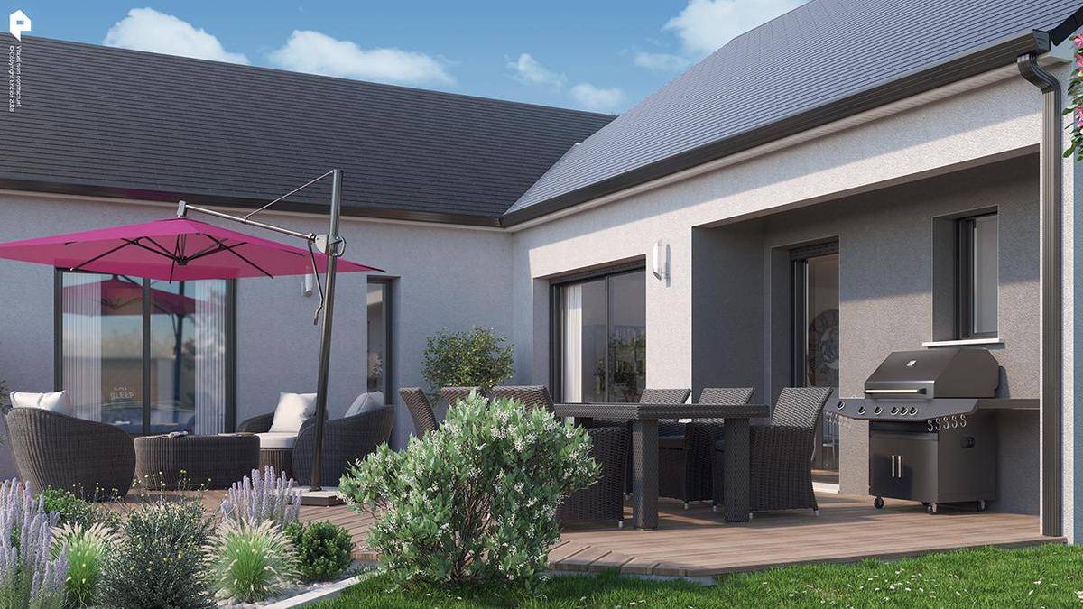 Programme terrain + maison à Le Coudray-Macouard en Maine-et-Loire (49) de 1200 m² à vendre au prix de 258246€ - 4