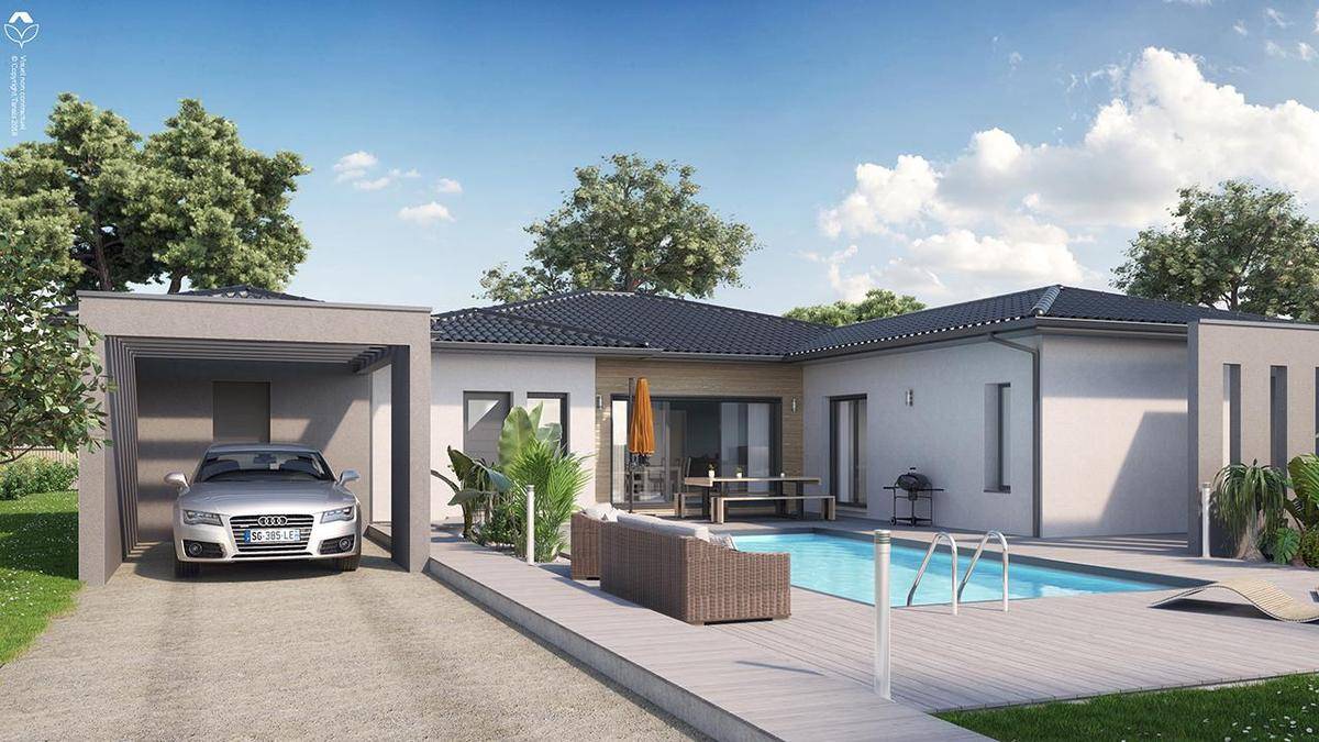 Programme terrain + maison à Parempuyre en Gironde (33) de 669 m² à vendre au prix de 440030€ - 2
