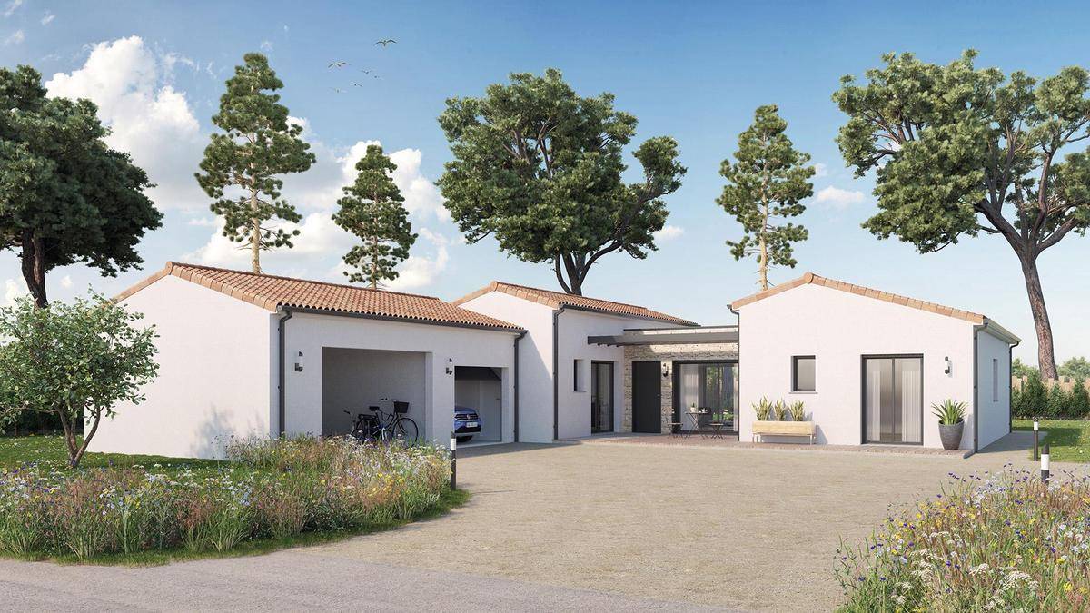 Programme terrain + maison à Nouaillé-Maupertuis en Vienne (86) de 550 m² à vendre au prix de 242978€ - 1