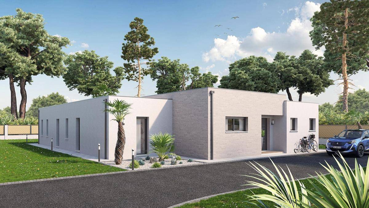 Programme terrain + maison à Montagne en Gironde (33) de 800 m² à vendre au prix de 367194€ - 2
