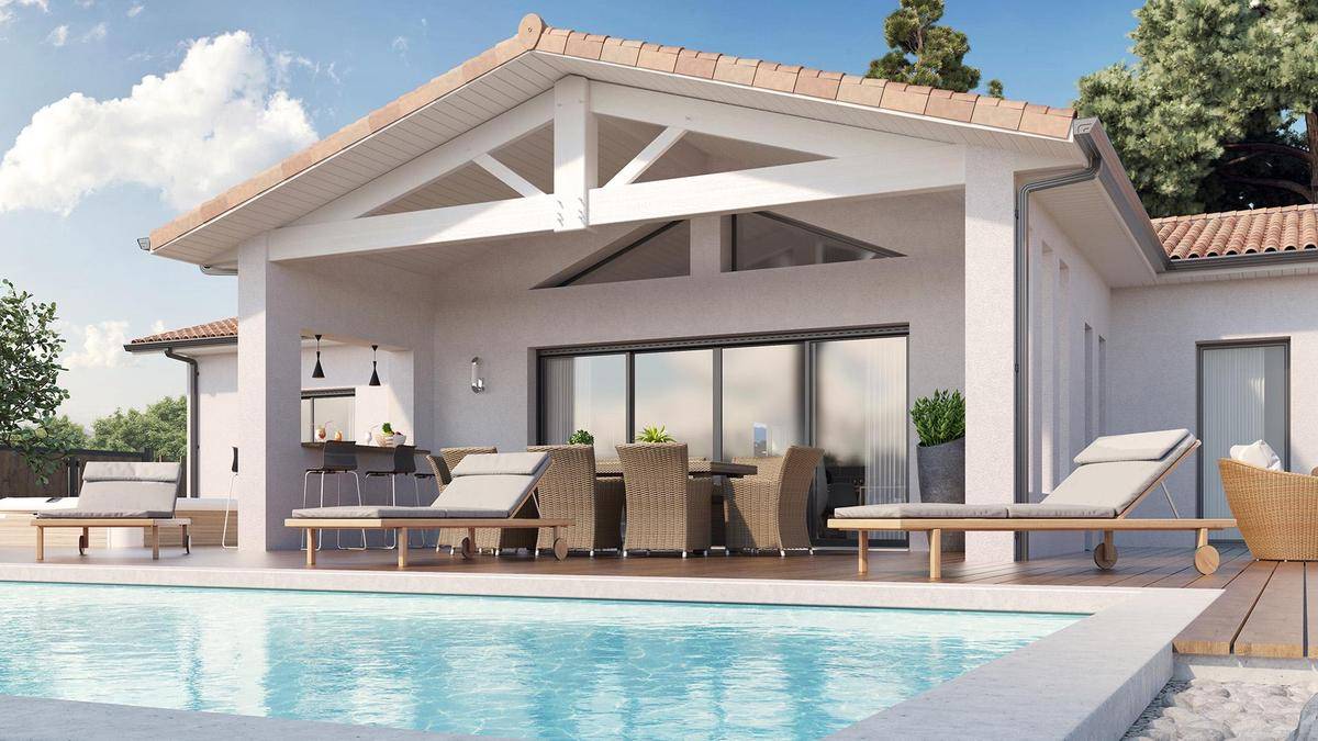 Programme terrain + maison à Guillos en Gironde (33) de 830 m² à vendre au prix de 403138€ - 4