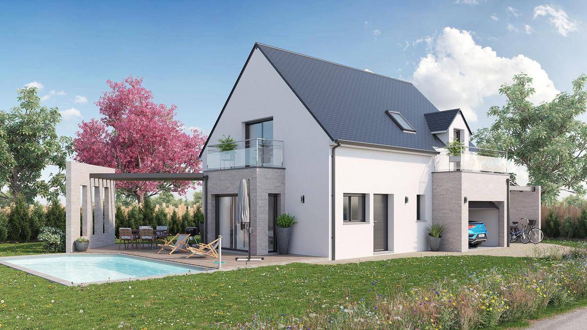 Programme terrain + maison à Contigné en Maine-et-Loire (49) de 617 m² à vendre au prix de 234503€ - 1