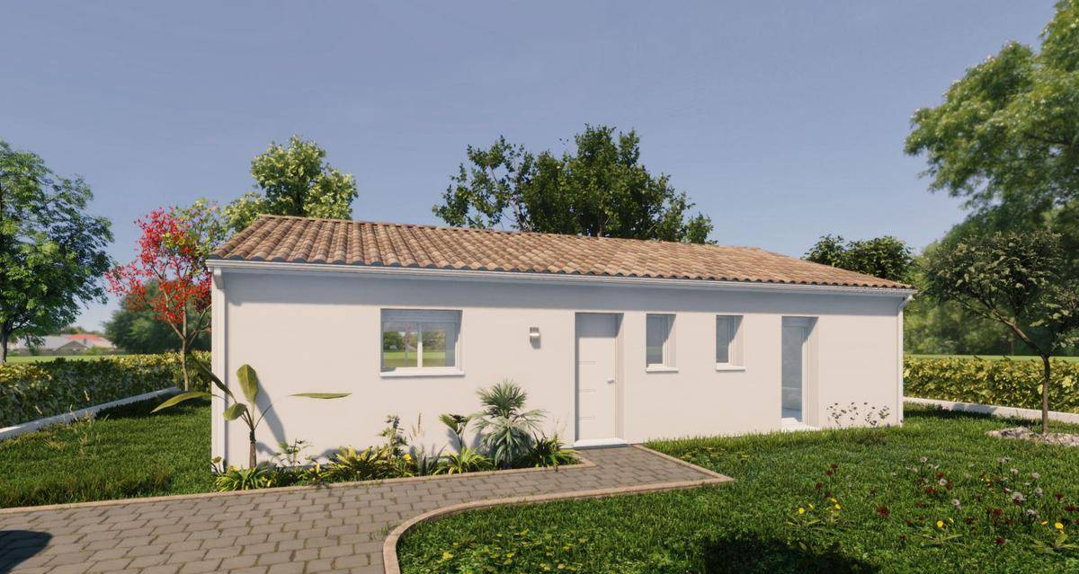 Programme terrain + maison à Saint-Sernin en Lot-et-Garonne (47) de 90 m² à vendre au prix de 155860€ - 2
