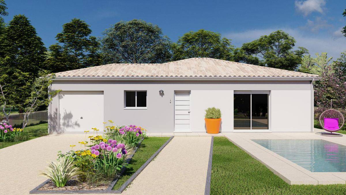 Programme terrain + maison à Gragnague en Haute-Garonne (31) de 90 m² à vendre au prix de 295000€ - 1