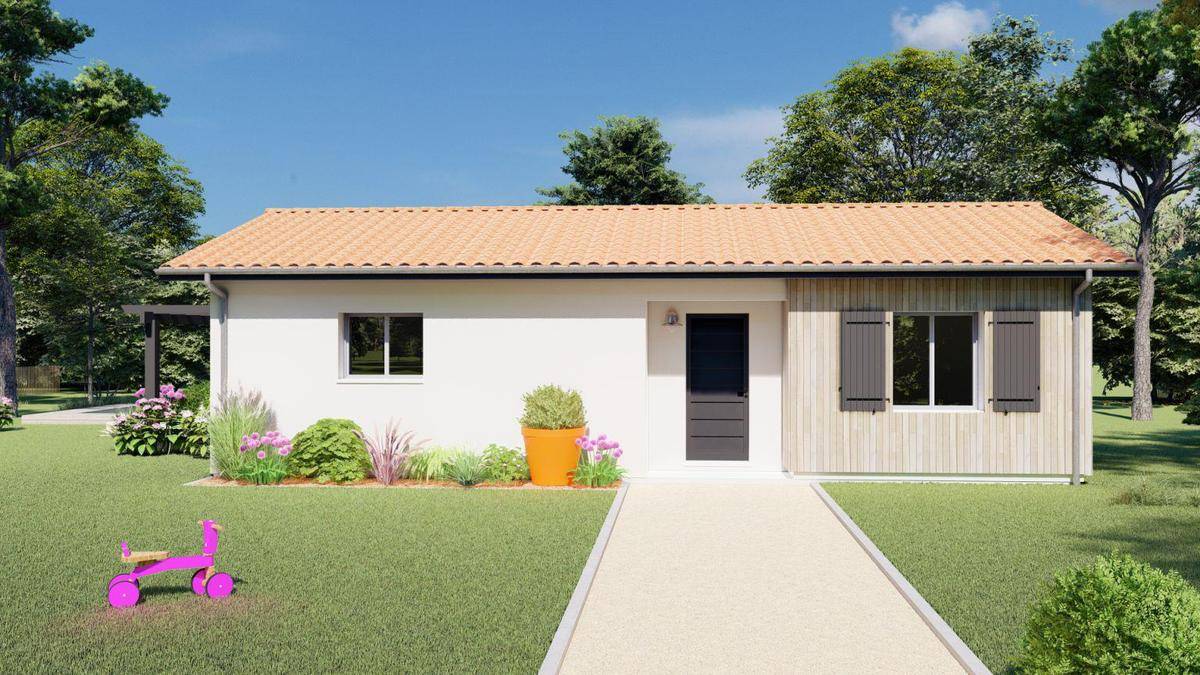 Programme terrain + maison à Pompertuzat en Haute-Garonne (31) de 100 m² à vendre au prix de 355000€ - 1