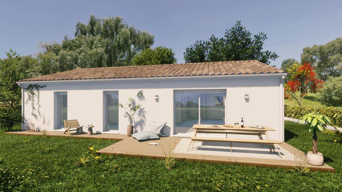 Programme terrain + maison à Gamarde-les-Bains en Landes (40) de 100 m² à vendre au prix de 225000€ - 1