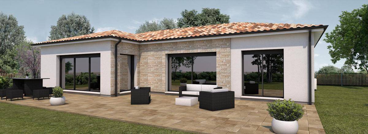 Programme terrain + maison à Berson en Gironde (33) de 110 m² à vendre au prix de 245000€ - 1