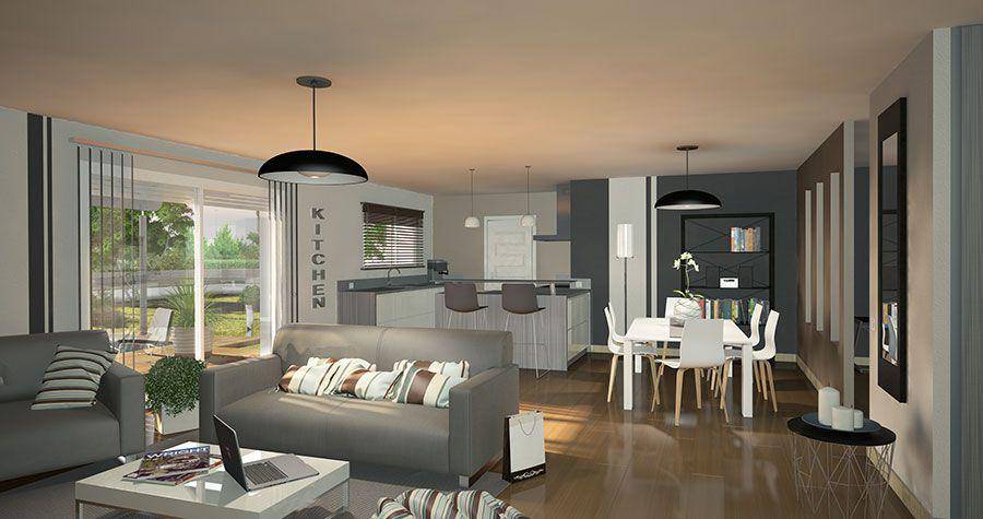Programme terrain + maison à Saint-Félix en Lot (46) de 90 m² à vendre au prix de 186400€ - 1