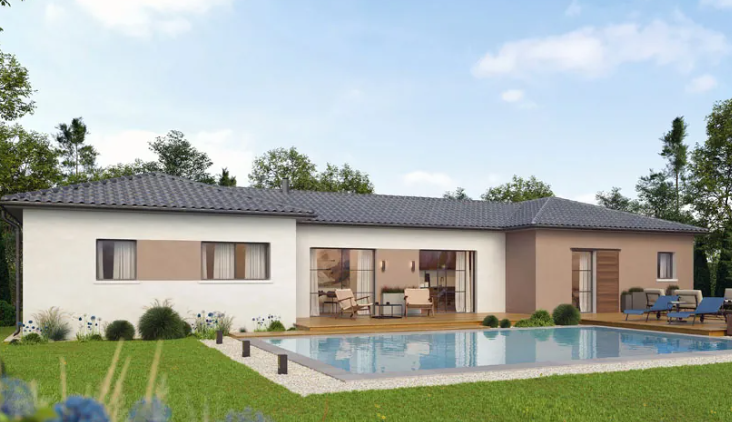 Programme terrain + maison à Lugasson en Gironde (33) de 105 m² à vendre au prix de 360000€ - 2