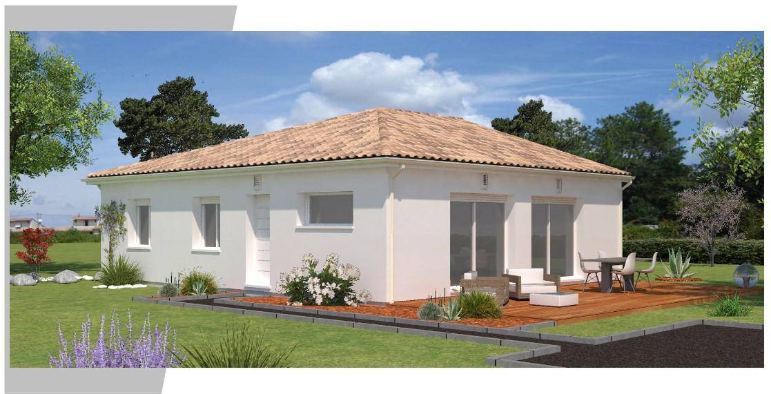 Programme terrain + maison à Bagnac-sur-Célé en Lot (46) de 93 m² à vendre au prix de 204000€ - 2