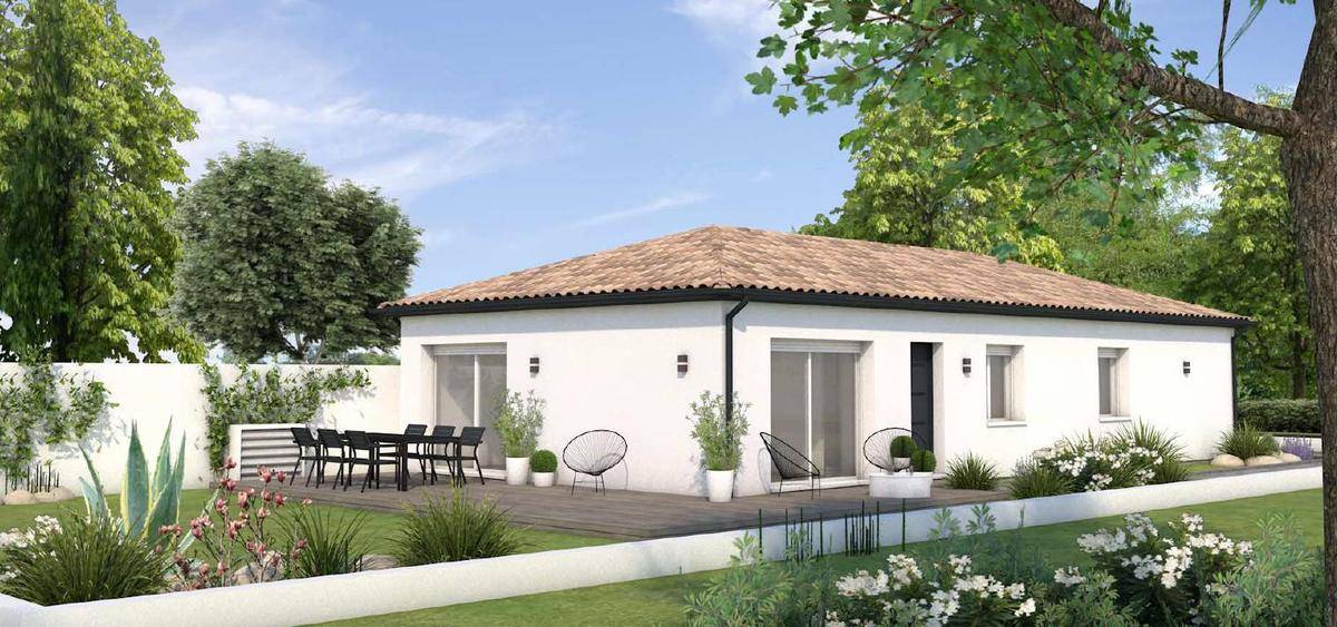 Programme terrain + maison à Villenave-d'Ornon en Gironde (33) de 90 m² à vendre au prix de 353000€ - 2
