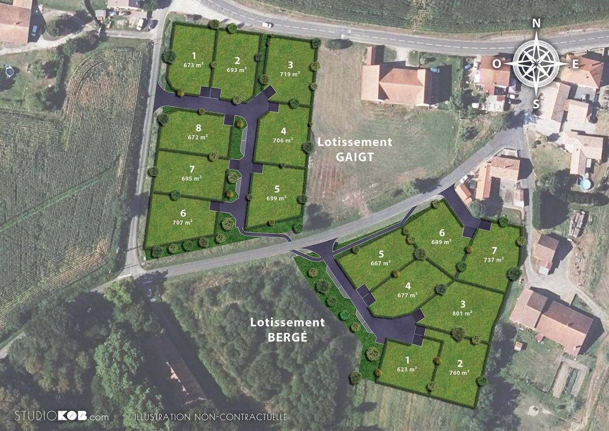 Terrain seul à Rivière-Saas-et-Gourby en Landes (40) de 667 m² à vendre au prix de 102000€