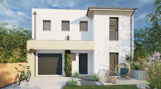 Programme terrain + maison à Bordeaux en Gironde (33) de 150 m² à vendre au prix de 989000€ - 1