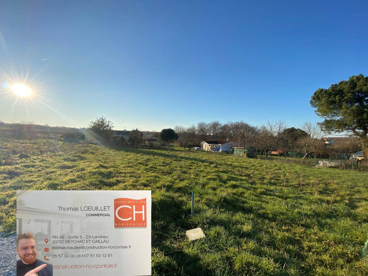 Terrain seul à Branne en Gironde (33) de 700 m² à vendre au prix de 70000€