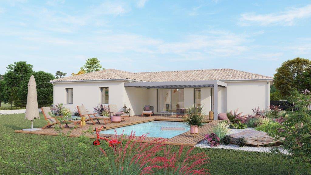 Programme terrain + maison à Cérons en Gironde (33) de 103 m² à vendre au prix de 316500€ - 2