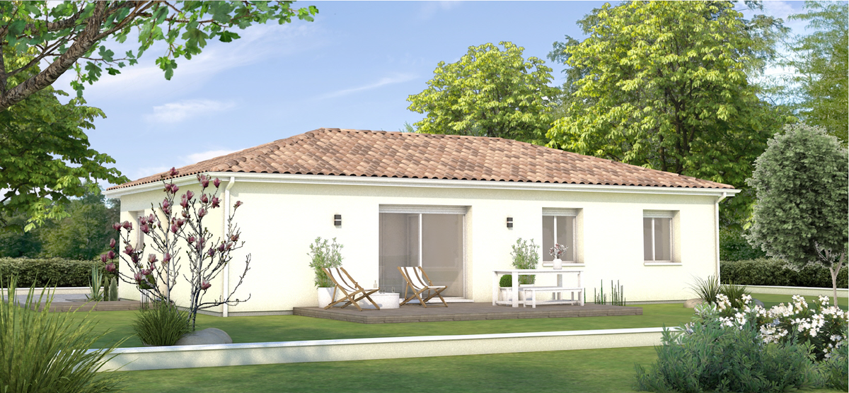 Programme terrain + maison à Montpon-Ménestérol en Dordogne (24) de 80 m² à vendre au prix de 220000€ - 2