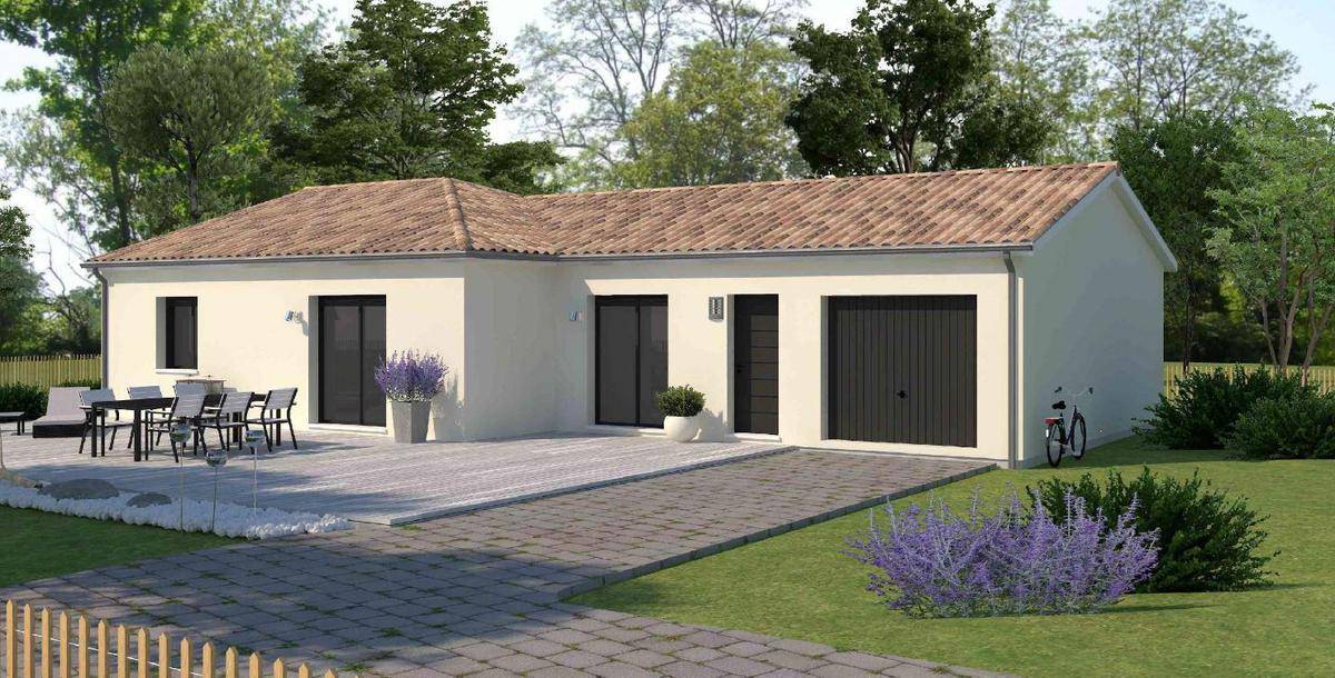 Programme terrain + maison à Breuillet en Charente-Maritime (17) de 110 m² à vendre au prix de 396400€ - 1