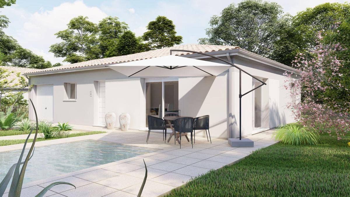 Programme terrain + maison à Les Billaux en Gironde (33) de 90 m² à vendre au prix de 210000€ - 1