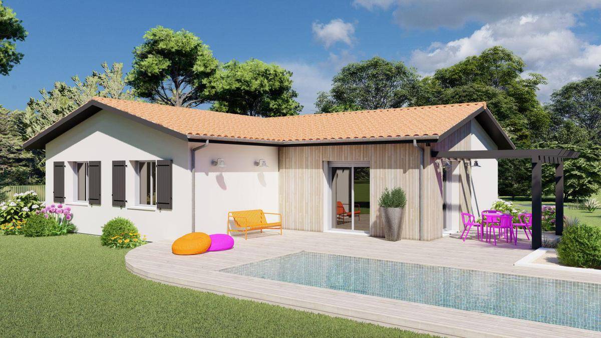 Programme terrain + maison à Pompertuzat en Haute-Garonne (31) de 100 m² à vendre au prix de 355000€ - 2