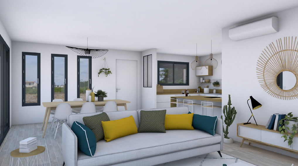 Programme terrain + maison à Vignonet en Gironde (33) de 90 m² à vendre au prix de 280000€ - 2