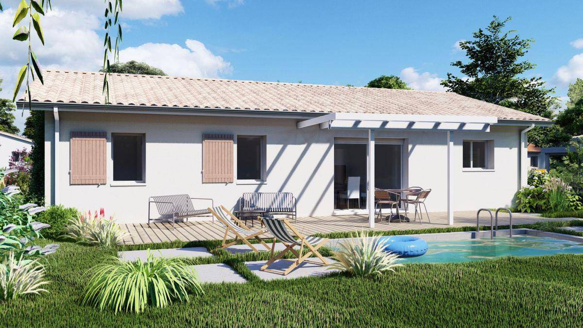 Programme terrain + maison à Saugnacq-et-Muret en Landes (40) de 90 m² à vendre au prix de 260000€ - 1