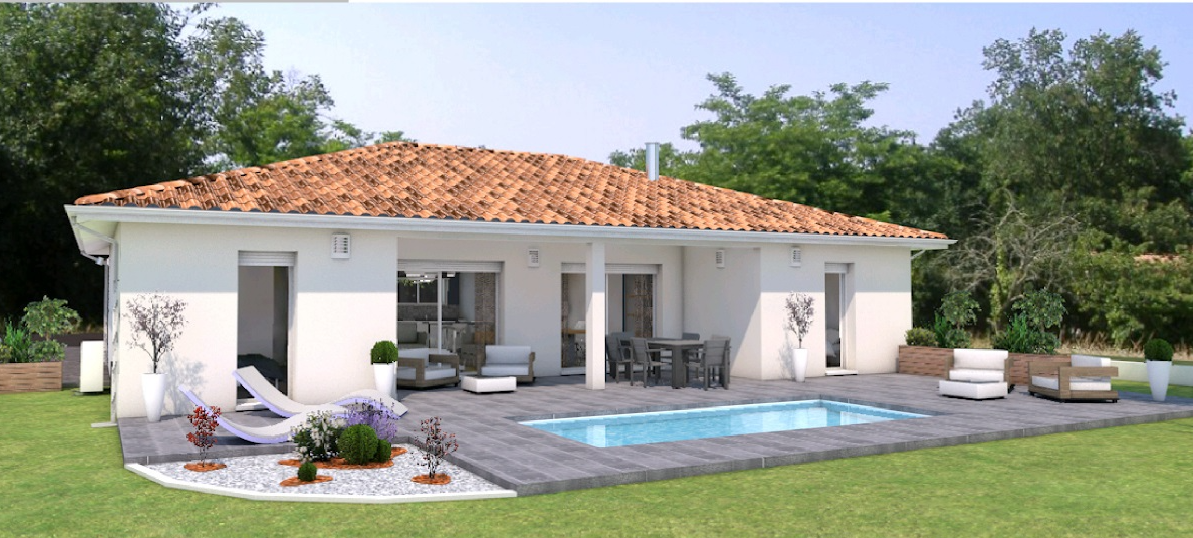 Programme terrain + maison à Saint-Jean-de-Marsacq en Landes (40) de 117 m² à vendre au prix de 365000€ - 1