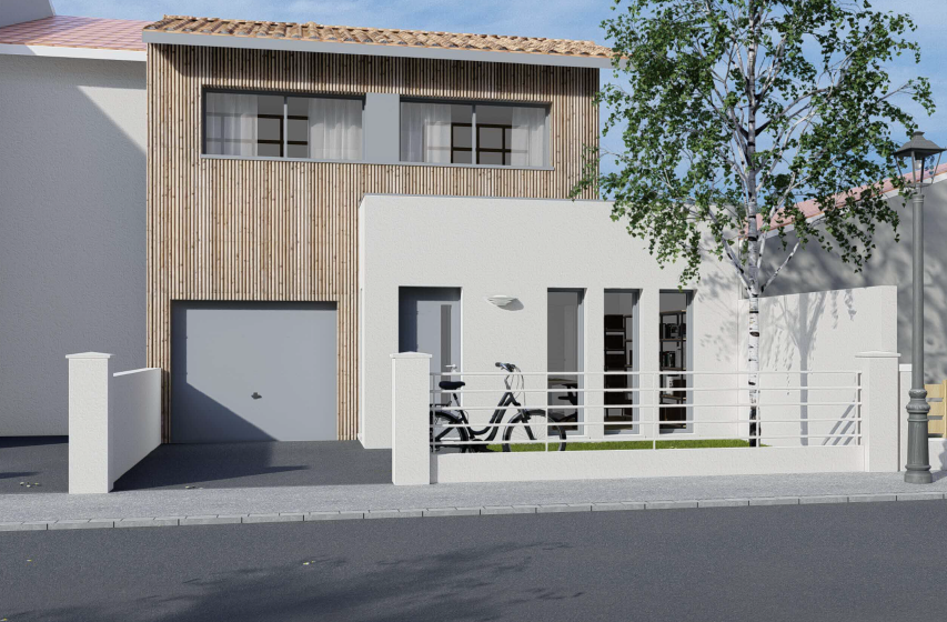 Programme terrain + maison à Bordeaux en Gironde (33) de 170 m² à vendre au prix de 850000€ - 1