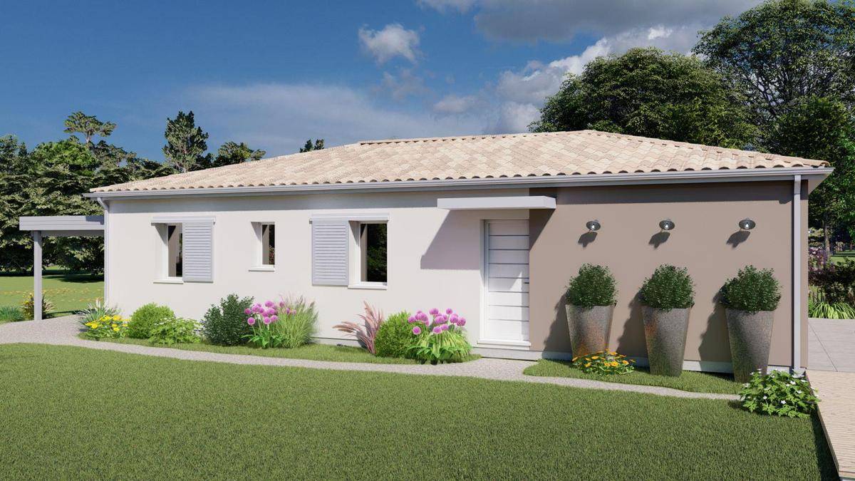 Programme terrain + maison à Lanquais en Dordogne (24) de 100 m² à vendre au prix de 176000€ - 2