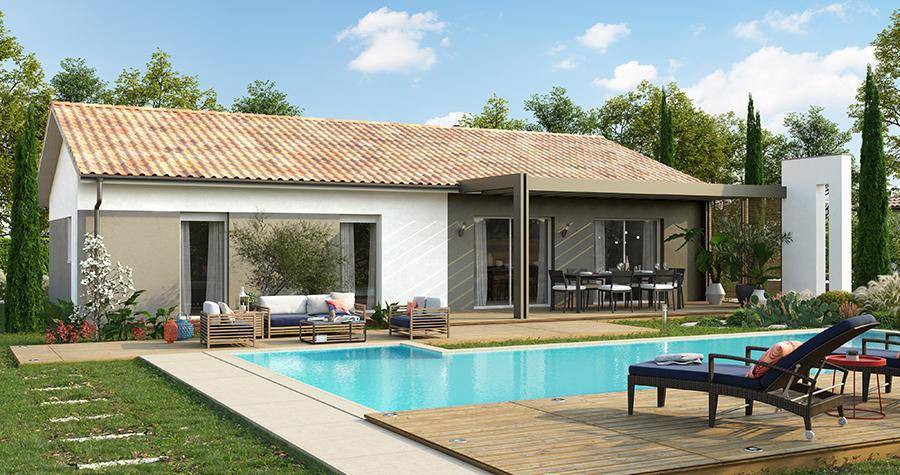 Programme terrain + maison à Bas-Mauco en Landes (40) de 110 m² à vendre au prix de 259000€ - 2
