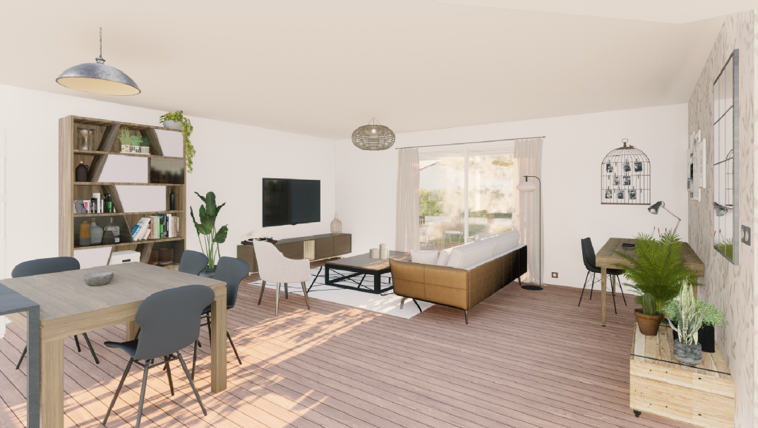 Programme terrain + maison à Saint-Jean-de-Marsacq en Landes (40) de 89 m² à vendre au prix de 340000€ - 2