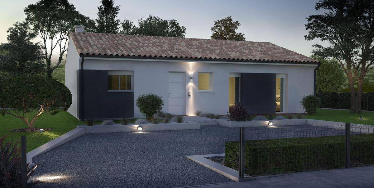 Programme terrain + maison à Villenave-d'Ornon en Gironde (33) de 80 m² à vendre au prix de 299500€ - 1