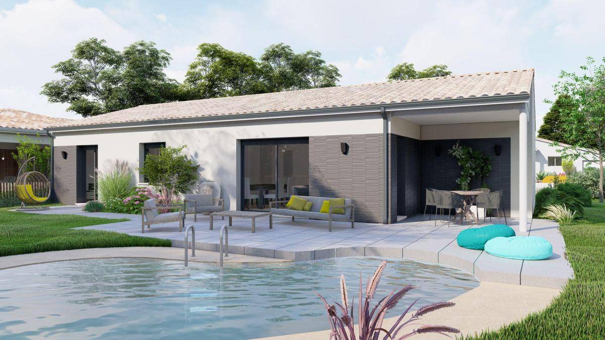 Programme terrain + maison à Le Porge en Gironde (33) de 90 m² à vendre au prix de 315000€