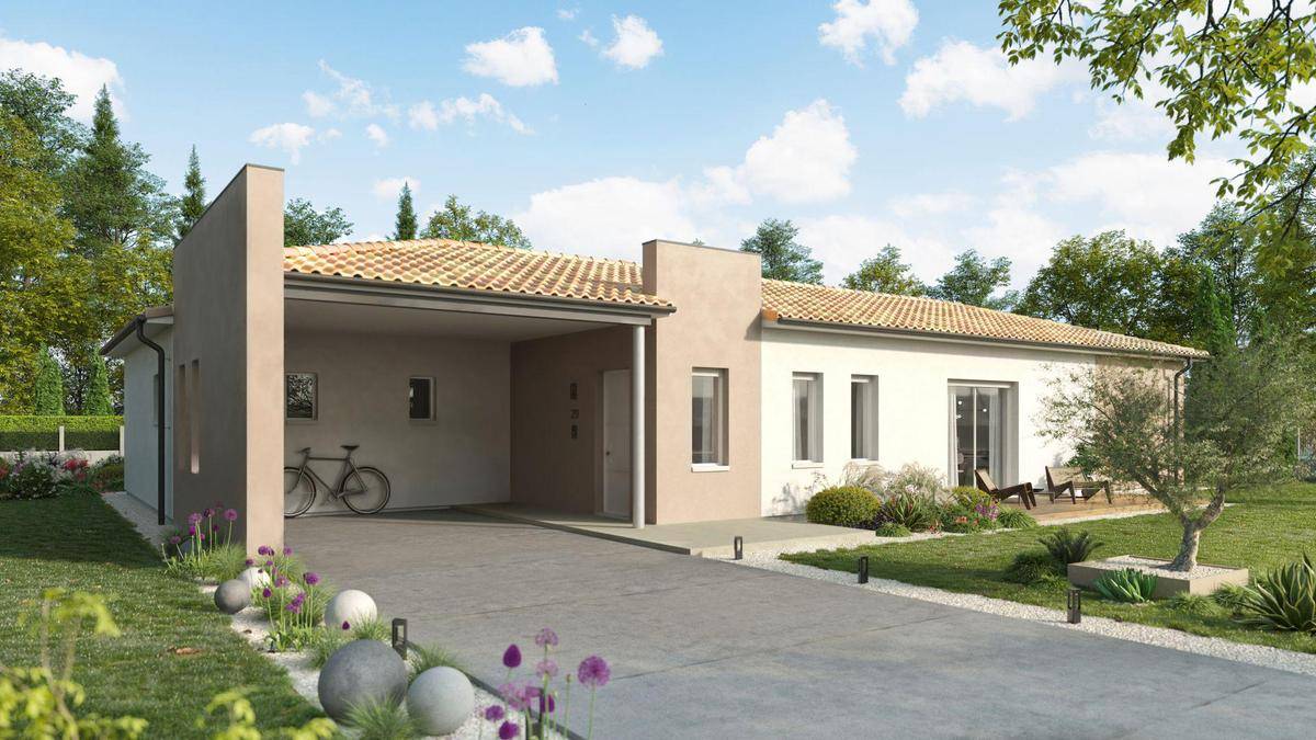 Programme terrain + maison à Gamarde-les-Bains en Landes (40) de 113 m² à vendre au prix de 295000€ - 2