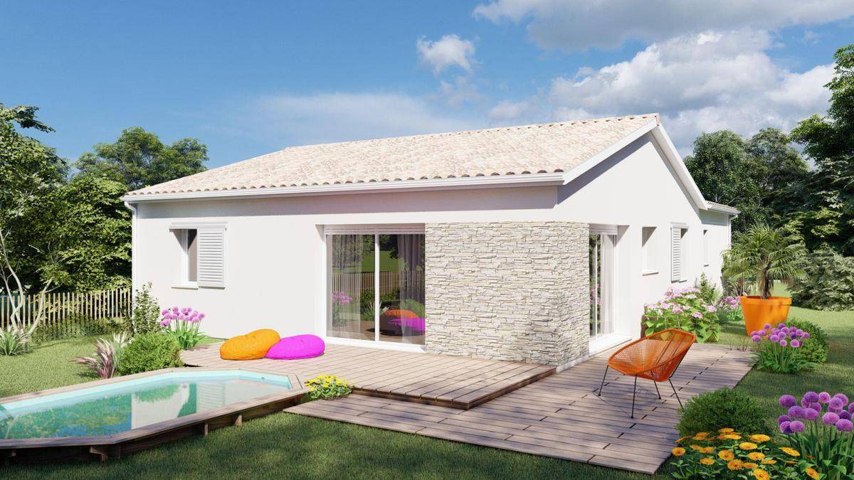 Programme terrain + maison à Lesparre-Médoc en Gironde (33) de 90 m² à vendre au prix de 190000€