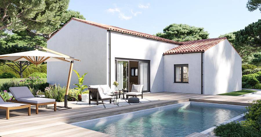 Programme terrain + maison à Moëze en Charente-Maritime (17) de 92 m² à vendre au prix de 255000€ - 2