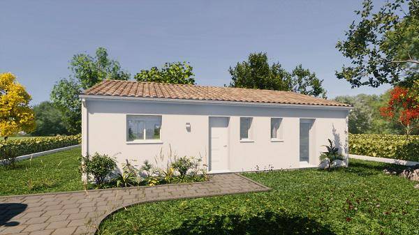 Programme terrain + maison à La Sauve en Gironde (33) de 75 m² à vendre au prix de 217000€ - 2