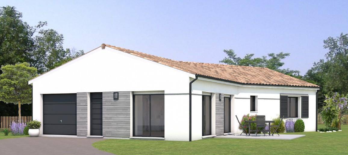 Programme terrain + maison à Châteaubernard en Charente (16) de 110 m² à vendre au prix de 299500€ - 1
