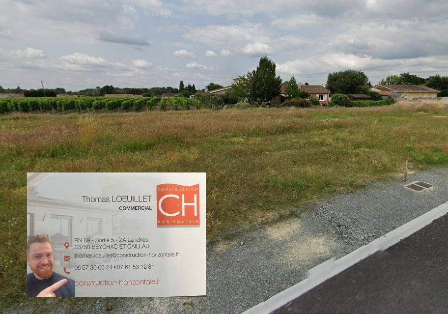 Terrain seul à Fargues-Saint-Hilaire en Gironde (33) de 650 m² à vendre au prix de 180000€