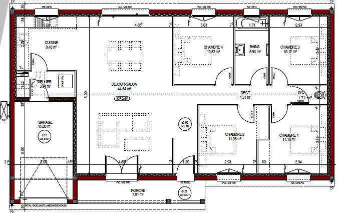 Programme terrain + maison à Saint-Orens-Pouy-Petit en Gers (32) de 110 m² à vendre au prix de 190400€ - 2