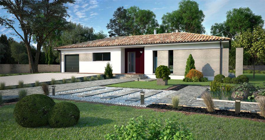 Programme terrain + maison à Campagne-d'Armagnac en Gers (32) de 118 m² à vendre au prix de 254900€ - 1