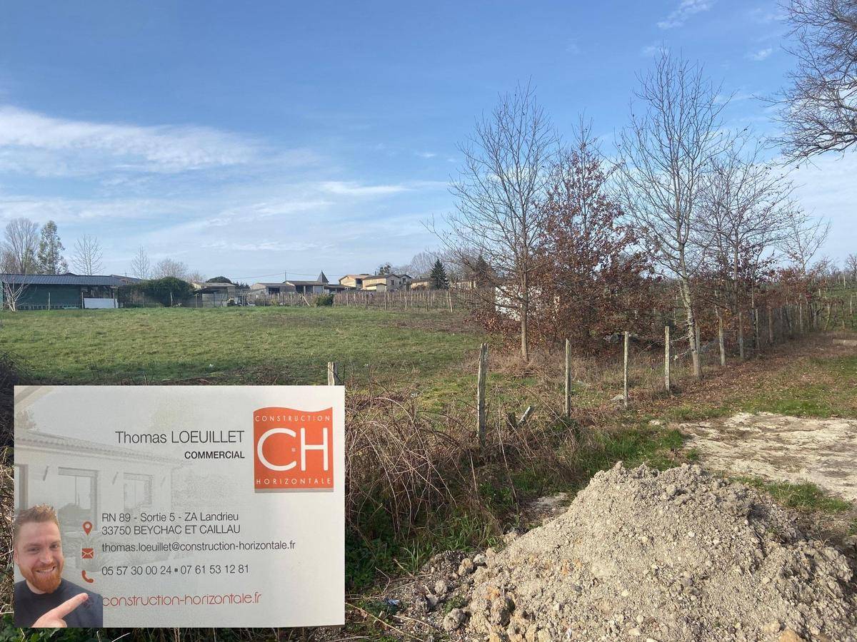 Terrain seul à Carignan-de-Bordeaux en Gironde (33) de 680 m² à vendre au prix de 180000€