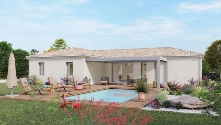 Programme terrain + maison à Pessac en Gironde (33) de 110 m² à vendre au prix de 590000€ - 2