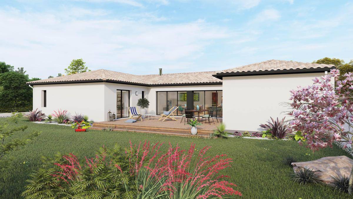 Programme terrain + maison à Berson en Gironde (33) de 140 m² à vendre au prix de 310000€ - 1