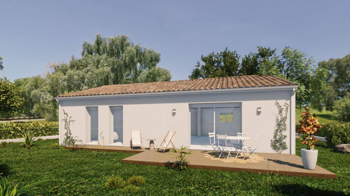 Programme terrain + maison à Préchacq-les-Bains en Landes (40) de 90 m² à vendre au prix de 195000€ - 1